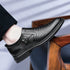 Men's Casual Leather Shoes Comfortable Slip-On Design for Business and Everyday Wear